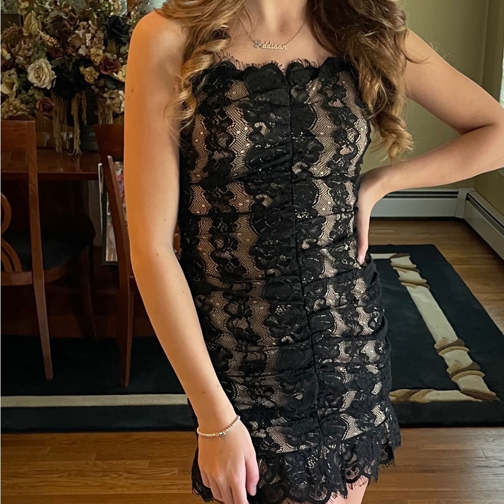 Storia Black Lace Dress